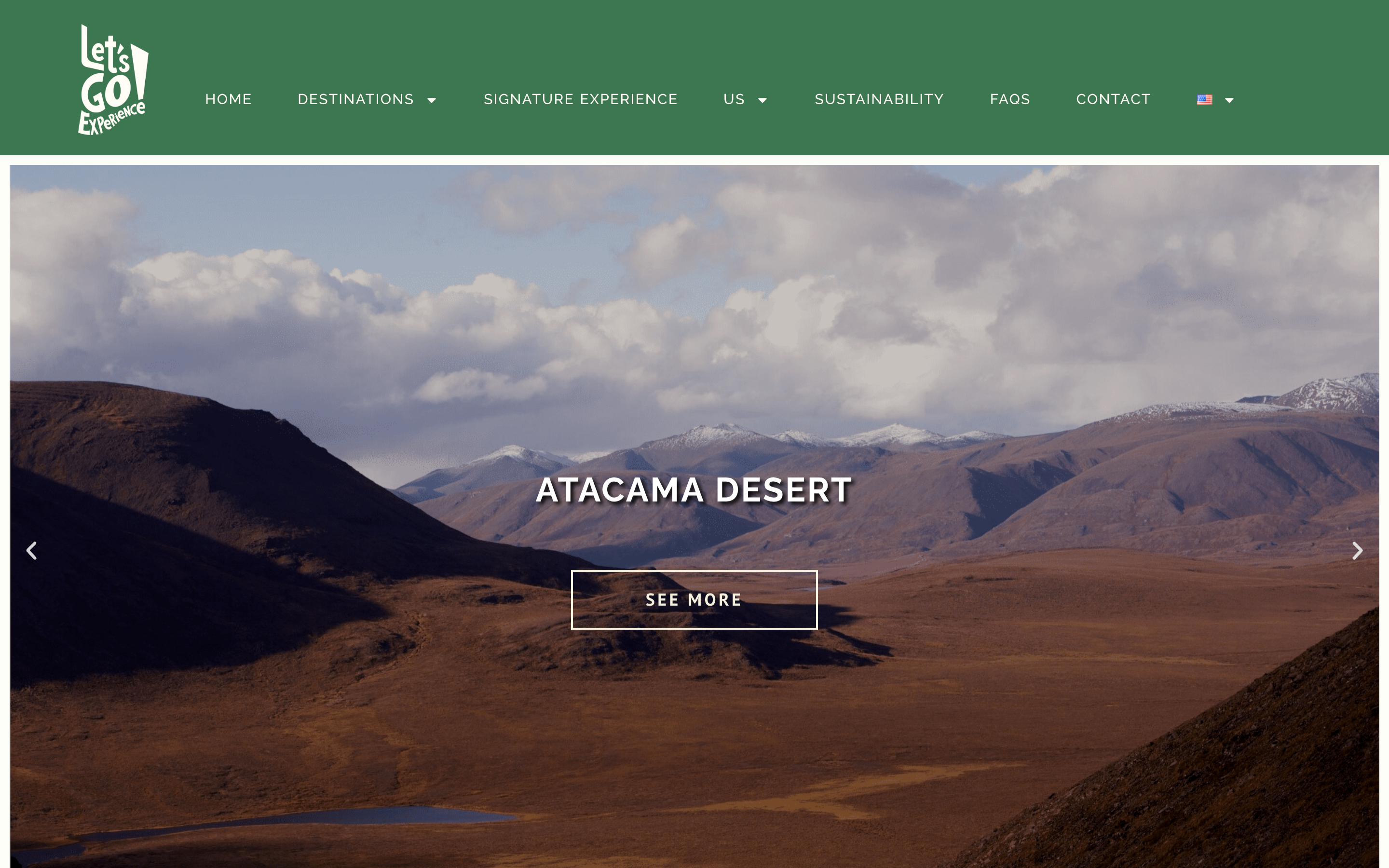 Let's Go Experience — sitio web